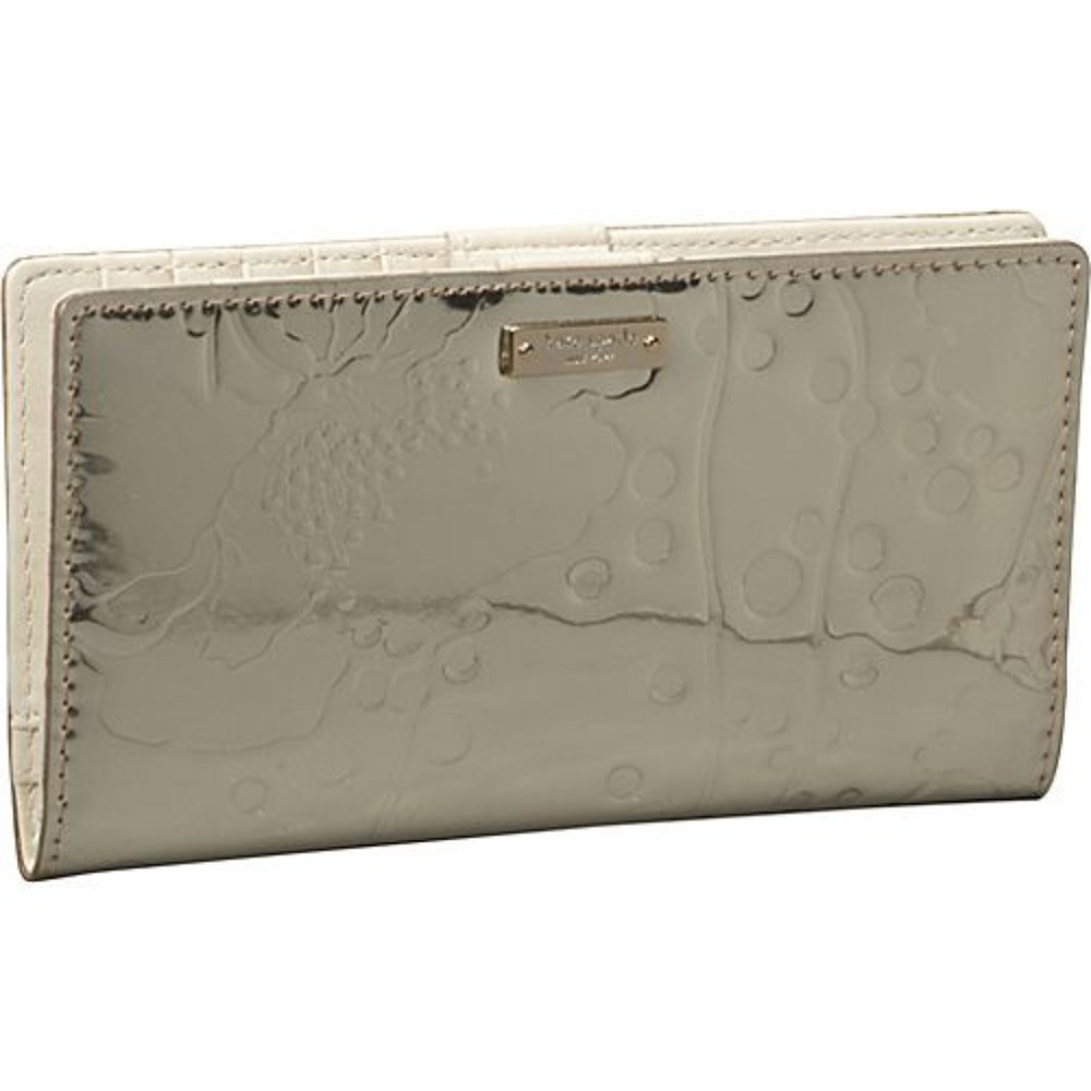 Kate Spade Spotted Floral Stacy Gold Wallet